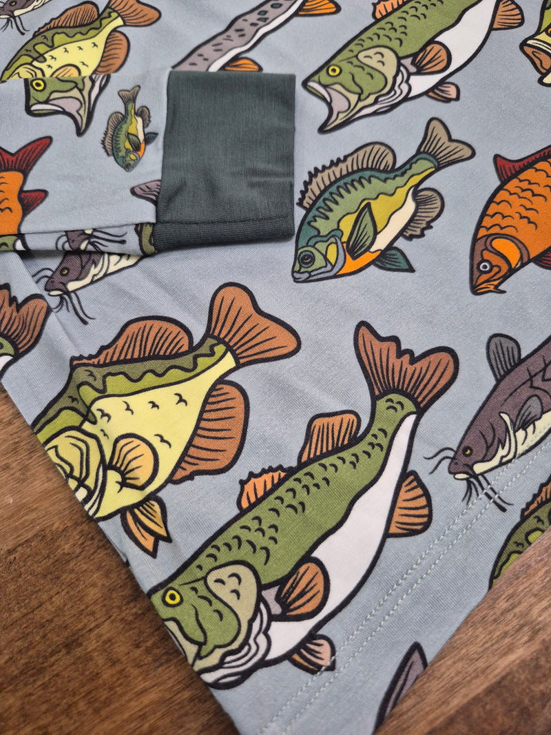 Blue Fresh Water Fish Bamboo Set