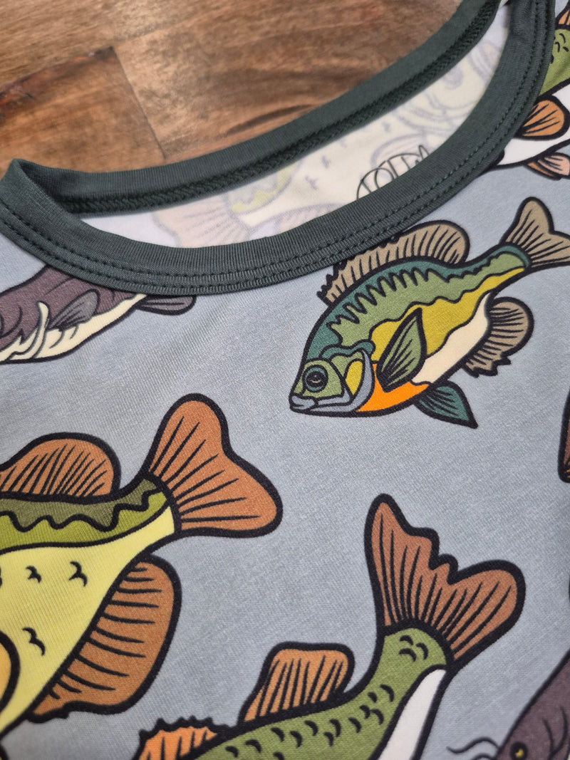 Blue Fresh Water Fish Bamboo Set