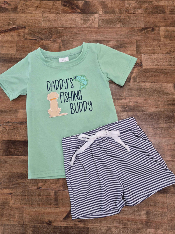 Daddy’s Fishing Buddy Short Set