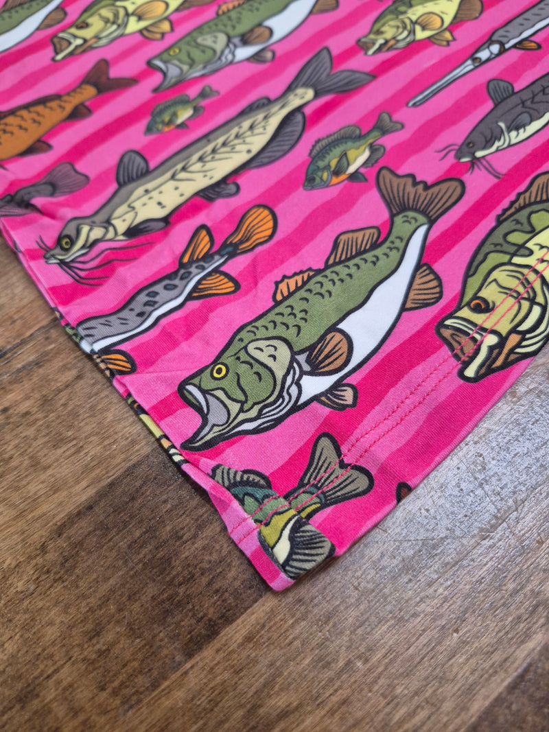 Pink Fresh Water Fish Bamboo Set