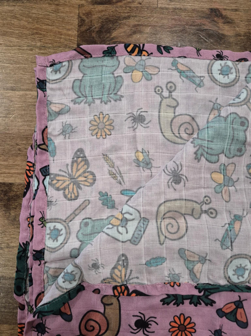 Bug Hunt Adventures Swaddle- Purple