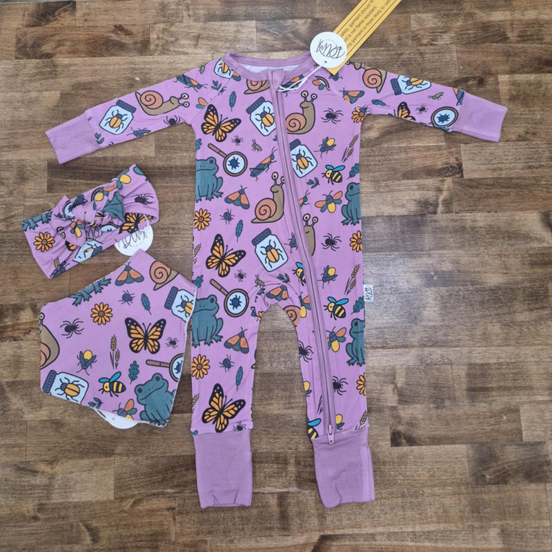 Bug Hunt Adventures Bib- Purple