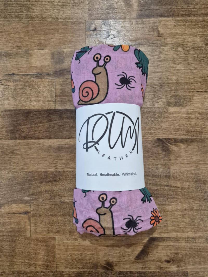 Bug Hunt Adventures Swaddle- Purple