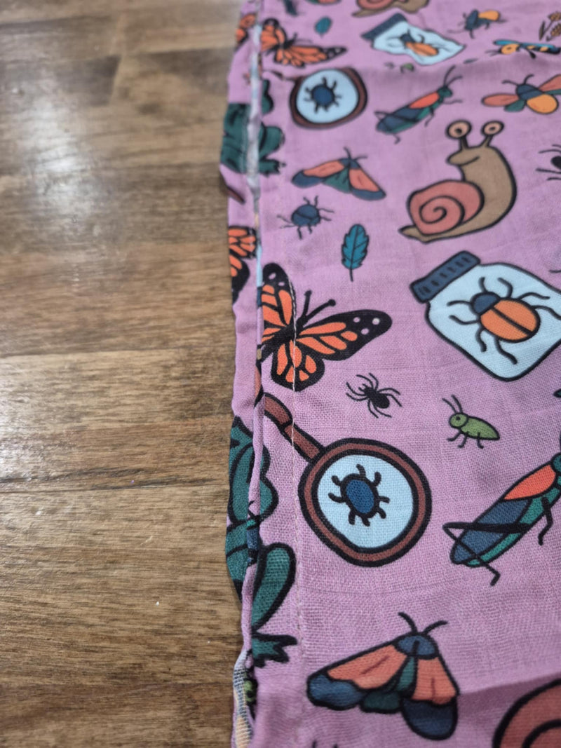 Bug Hunt Adventures Swaddle- Purple