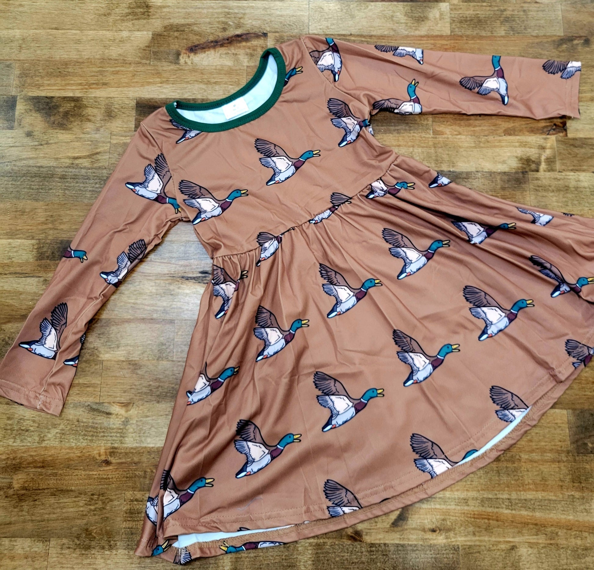 Rustic Quack Party Dress 7-8y