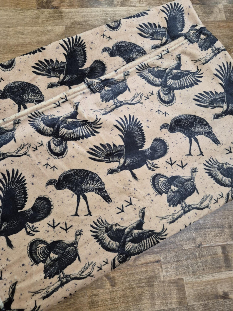 Turkey Minky Blanket