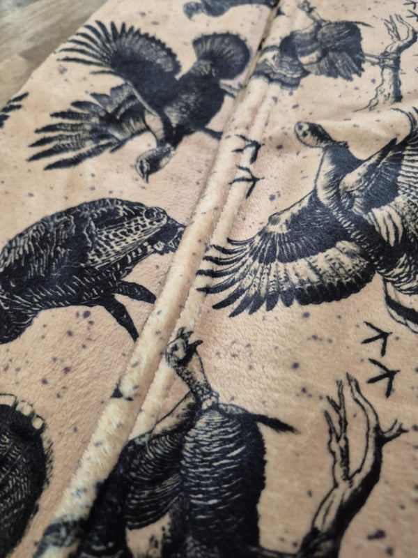 Turkey Minky Blanket