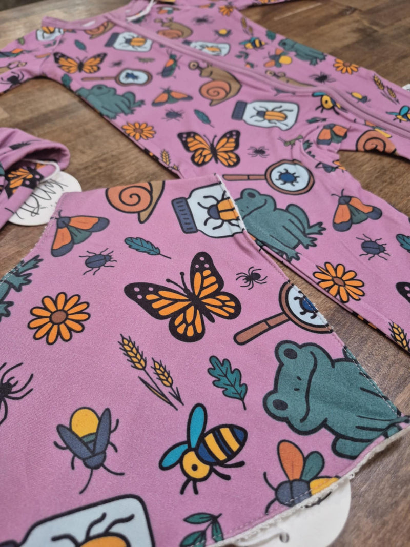 Bug Hunt Adventures Bib- Purple