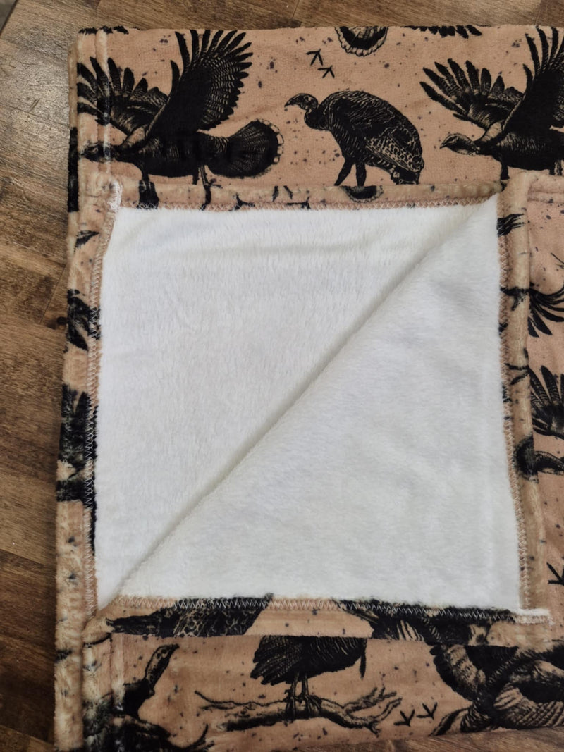 Turkey Minky Blanket