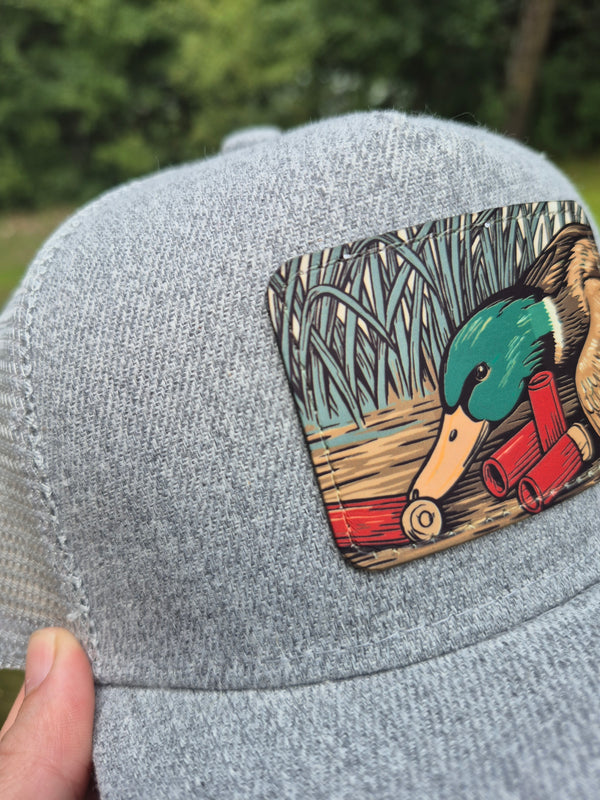 Toddler Mallard & Shells Trucker Hat – Gray