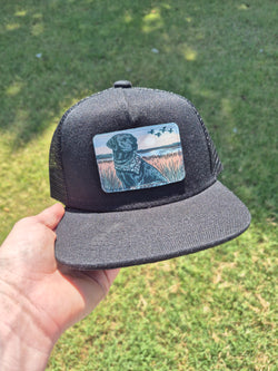 Youth & Toddler Retriever Patch Hat – Black Trucker