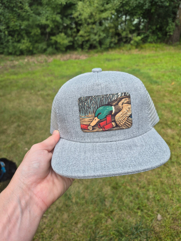 Toddler Mallard & Shells Trucker Hat – Gray