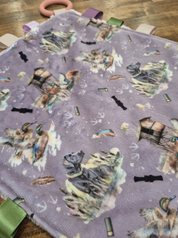 Duck Blind Snuggle Lovey- Purple
