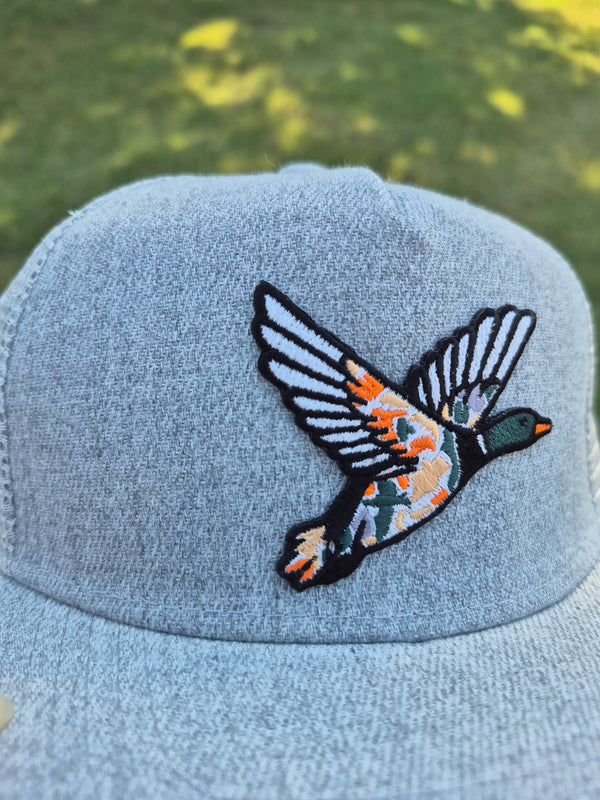 Youth & Toddler Duck Patch Hat – Gray Trucker