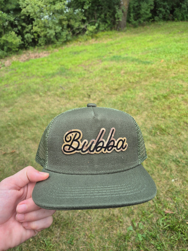 Toddler “Bubba” Trucker Hat – Olive Green