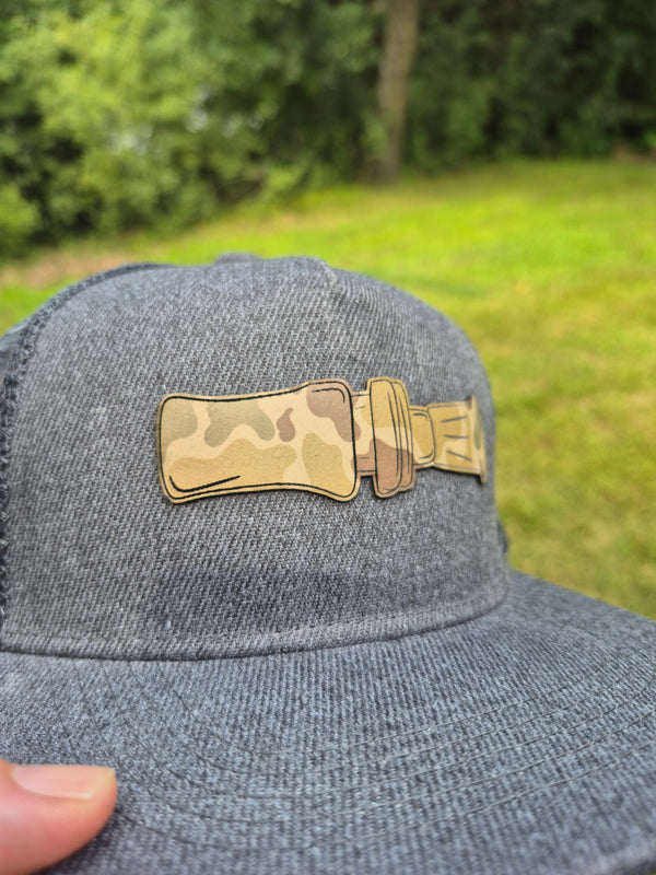 Toddler Camo Duck Call Trucker Hat – Gray